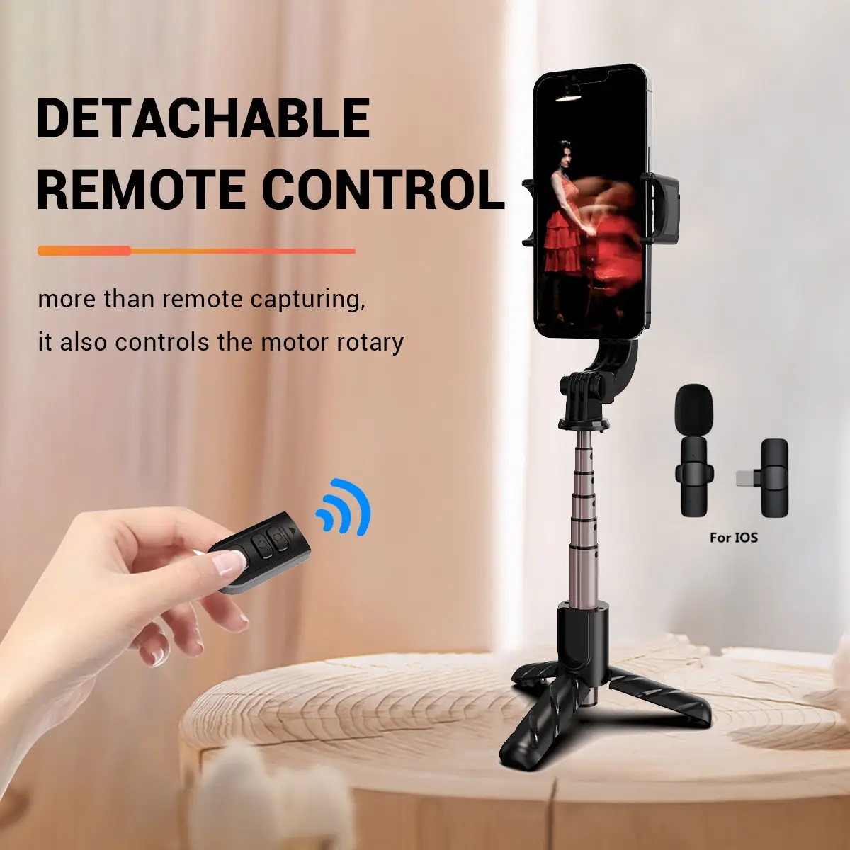 Cloud Tripod Stabilizer 360° Rotation Stable Shooting Bluetooth-compatible Selfie Stick Tripod Smartphone Live Vertical Photography Stand