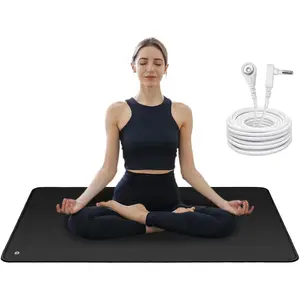 Grounding Mat,Earth Connected for Sleep, Energy,,Pads with 15ft Cord,Indoor for Home,Office,Work,Yoga(23.6"x35.5")