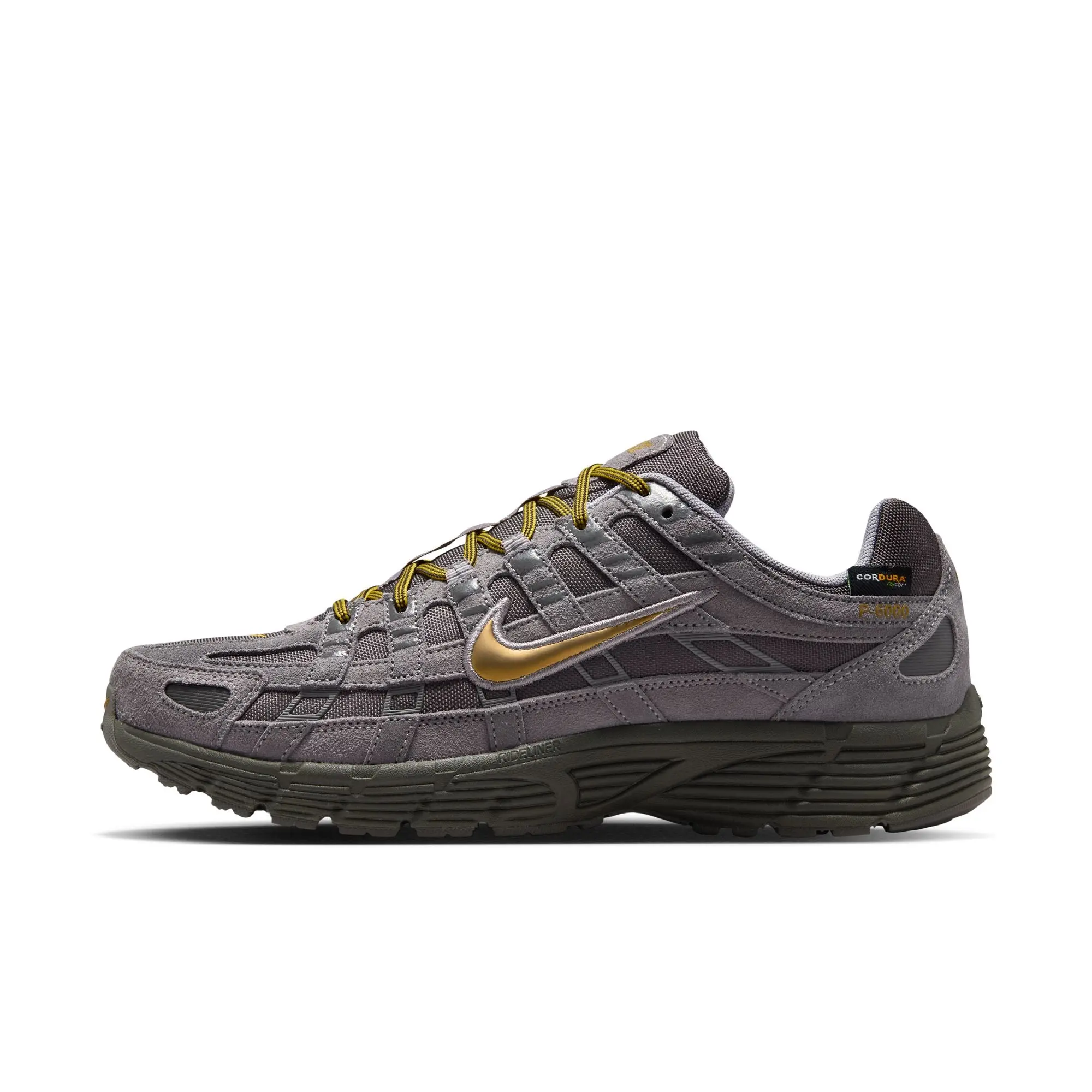 Men's P-6000 Sports Shoes, Retro Leather & Suede Runners with Abrasion-Resistant CORDURA Fabric and a Cushioned Midsole