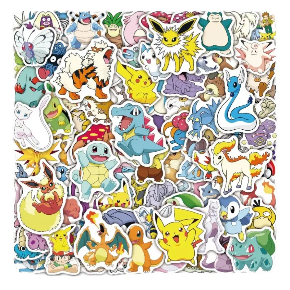Pokemon Stickers 100 Pieces