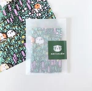 Noristudio Microfiber Lens Cleaning Cloth with Guinea Pigs and Garden Herbs Pattern