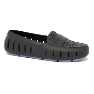 Floafers Posh Black Lavender Slip On (Women)