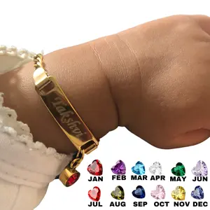 Personalized Birthstone Baby Bracelet