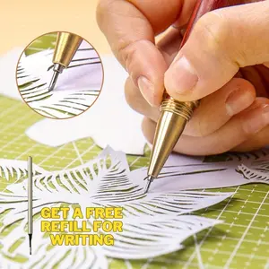 1pc Precision Craft Knife Pen – Sharp Paper Cutting Tool with Ergonomic Grip for Scrapbooking, DIY Projects, Card Making, Hand tools, Office & School Use, Hobby Knife for Detail Cutting, Sticker Trimming, Art Crafting & Model Making, Ideal for Crafters