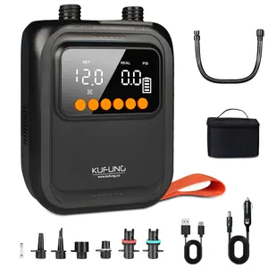 Portable Rechargeable Electric SUP Paddle Board Pump, Intelligent Dual Stage Inflation&Deflation, Up to 20PSI and Auto-Off for Stand UP Paddle Boards, Kayaks, Tents