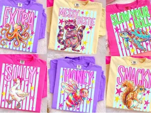 Comfort Colors Animal Graphic Tee, Preppy Coastal Summer T-Shirt, Gift for Her Tops Womenswear
