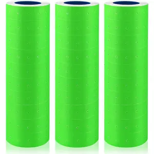 30 Rolls 15000 Price Gun Labels for Mx-5500 White Price Marker Stickers, Super Sticky Label Paper Tag Labels (Green)
