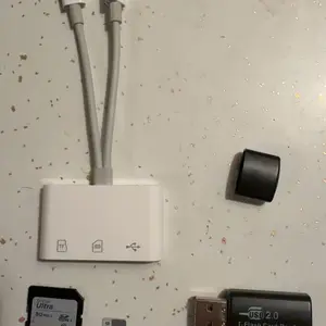 5-in-1 SD Card Reader for iPhone,iPad,Android – Dual USB-C & Lightning Adapter, Supports SD/MicroSD/USB 3.0, Fast Transfer, Plug & Play, No App Needed