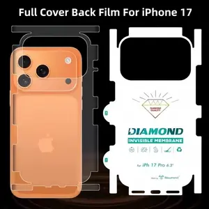Two-Pack High-Quality iPhone Back Screen Protector Film, Compatible with iPhone 17 Pro Max/17 Pro/17 Air/17, HD Celar&Matte Soft Tpu Material, Scratch-Resistant & Durable Design