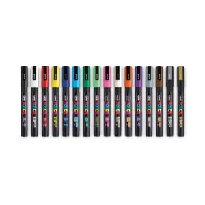 Uni-ball POSCA Permanent Fine Specialty Marker, Multi Color - Pack of 16