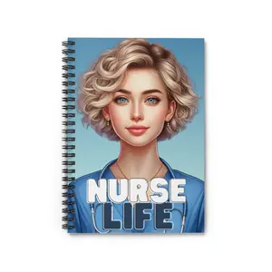Personalized Spiral Notebook for Nurses | Cute 6x8 Ruled Line Journal | Durable Spiral Bound Gift for Nursing Students, Note Taking