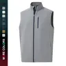 MAELREG Mens Vests Outerwear Windproof Lightweight Softshell Vests Zip Pockets Sports Sleeveless Jacket Golf Vests for Men