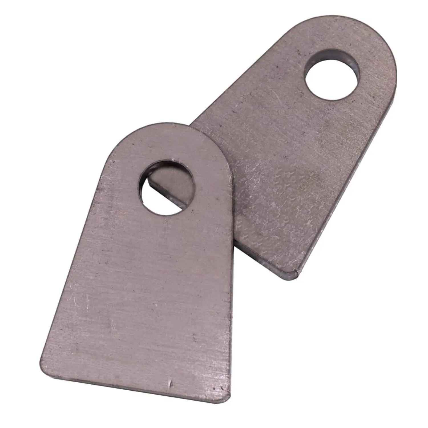 TORQUE 2 Heavy Duty Weld-Ready Shock Mount Brackets - Universal, Precise Size: 1-3/4" W, 2-1/2" H, 1/2" Bolt Hole, 1/4" Thick Steel (TR1134) Flat Bottom Weld-On Tabs for Custom Suspension Builds, Off-Road Vehicles