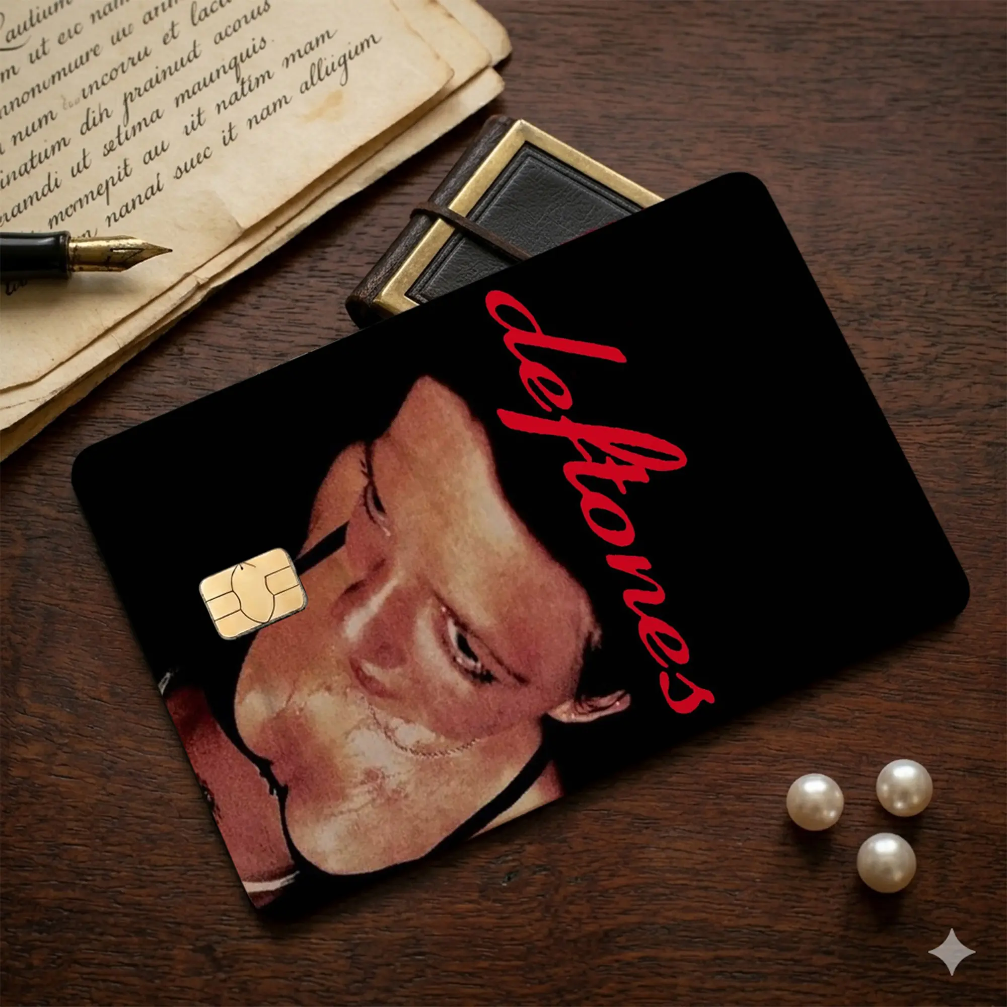 Deftones Credit Card Skin, Around The Fur Debit Card Decals, Y2K Nu-Metal Premium Matte Vinyl Owl Stickers for Rock Music Fans, Wallet Decor