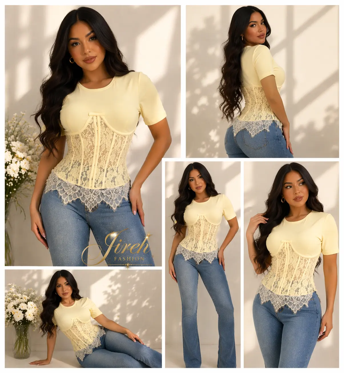 Bella Lace Corset T-Shirt