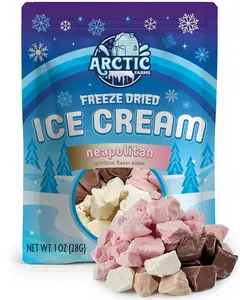 Arctic Farms Freeze Dried Ice Cream - Neapolitan, 1 Ounce - Dairy Product - Baking Quality