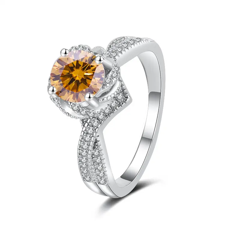 1 carat (champagne gold moissanite)