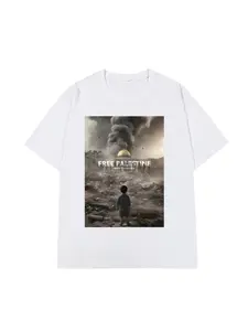 Free Palestine Save Humanity Graphic Tee - Anti-War Solidarity Streetwear,Crewneck Oversized Shirt for Men and Women,Funny Meme Shirt,Funny Shirts Men,Trendy T-shirts, Menswear Top,Best Gift Shirt for Thanksgiving, Christmas