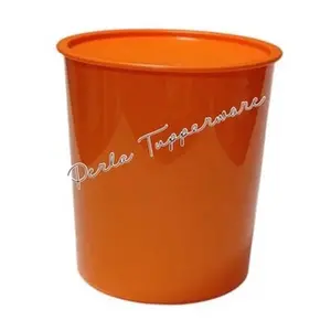 Orange Maxi Canister Container 18 Cups, Ideal For Food Storing Tin Kitchen