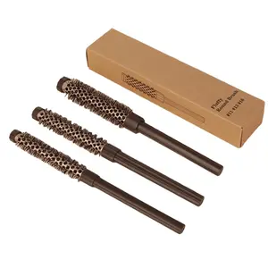 3-Piece Round Brush Set for Women and Men – Short Hair Styling and Volumizing