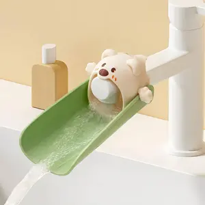 Kids Faucet Extender for Toddlers - Child Safe Silicone Sink Adapter with Visual Temp Alert, Hand Washing Aid for Bathroom & Kitchen