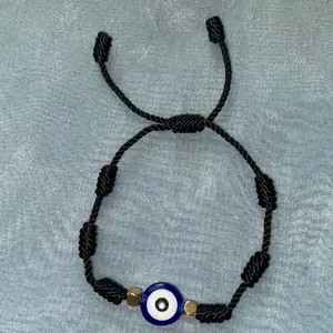 Evil Eye yarn bracelets