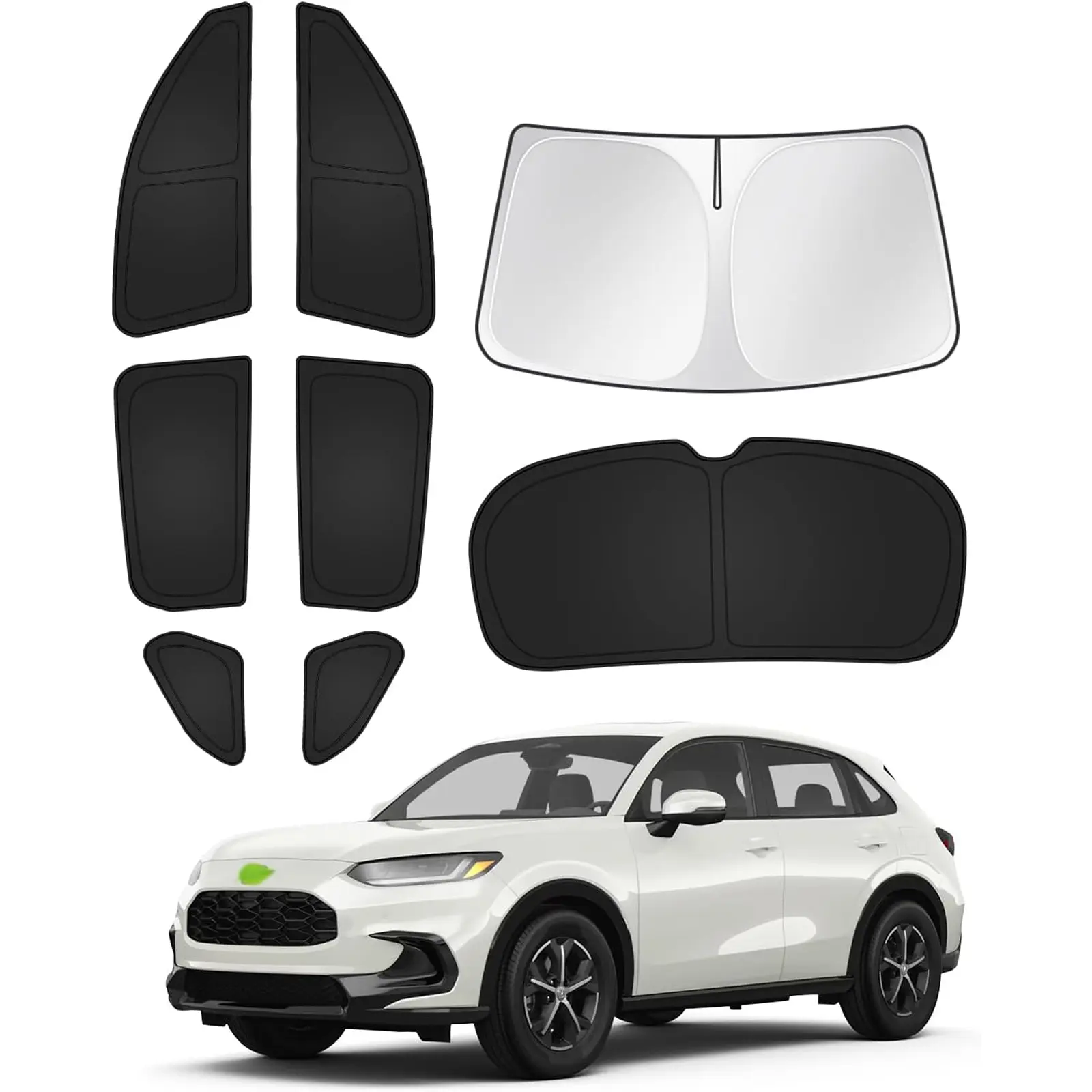 Sunshades for Honda HRV 2023-2024 2025 HR-V Accessories Windshield Sun Shade Side Rear Window Shade Cover Sun Visor Shield Privacy Protection Keep Vehicle Cool Black 8PCS