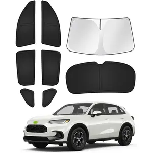 Sunshades for Honda HRV 2023-2024 2025 HR-V Accessories Windshield Sun Shade Side Rear Window Shade Cover Sun Visor Shield Privacy Protection Keep Vehicle Cool Black 8PCS