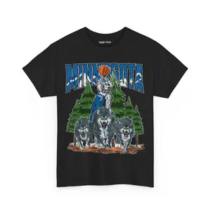 MINNESOTA BASKETBALL T-shirt, NBA Fan Tee, Timberwolves Shirt, Skeleton Tshirt, Sports Gift, Wicked Weaves