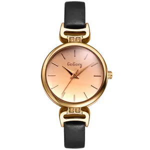 OIDEA Womens Round Bar Marker Dial Leather Strap Watch, Minimalist PU Band Quartz Wristwatch summerwins,summerwins