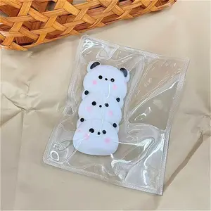 Cute Soft Squishy Toy, Three Panda Squishy Toys, Perfect for Kids Party Gifts, Taba Squishy Small Panda Toy, Ultra Soft Sensory Toy