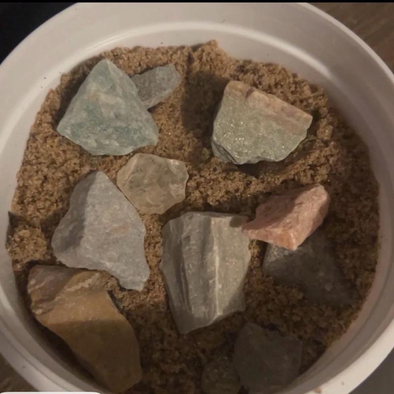 Foothills Gem Mining Mix Bucket - Includes Sifter, Confetti Sand, Crystal Raw Stones, and Tumbled Stones