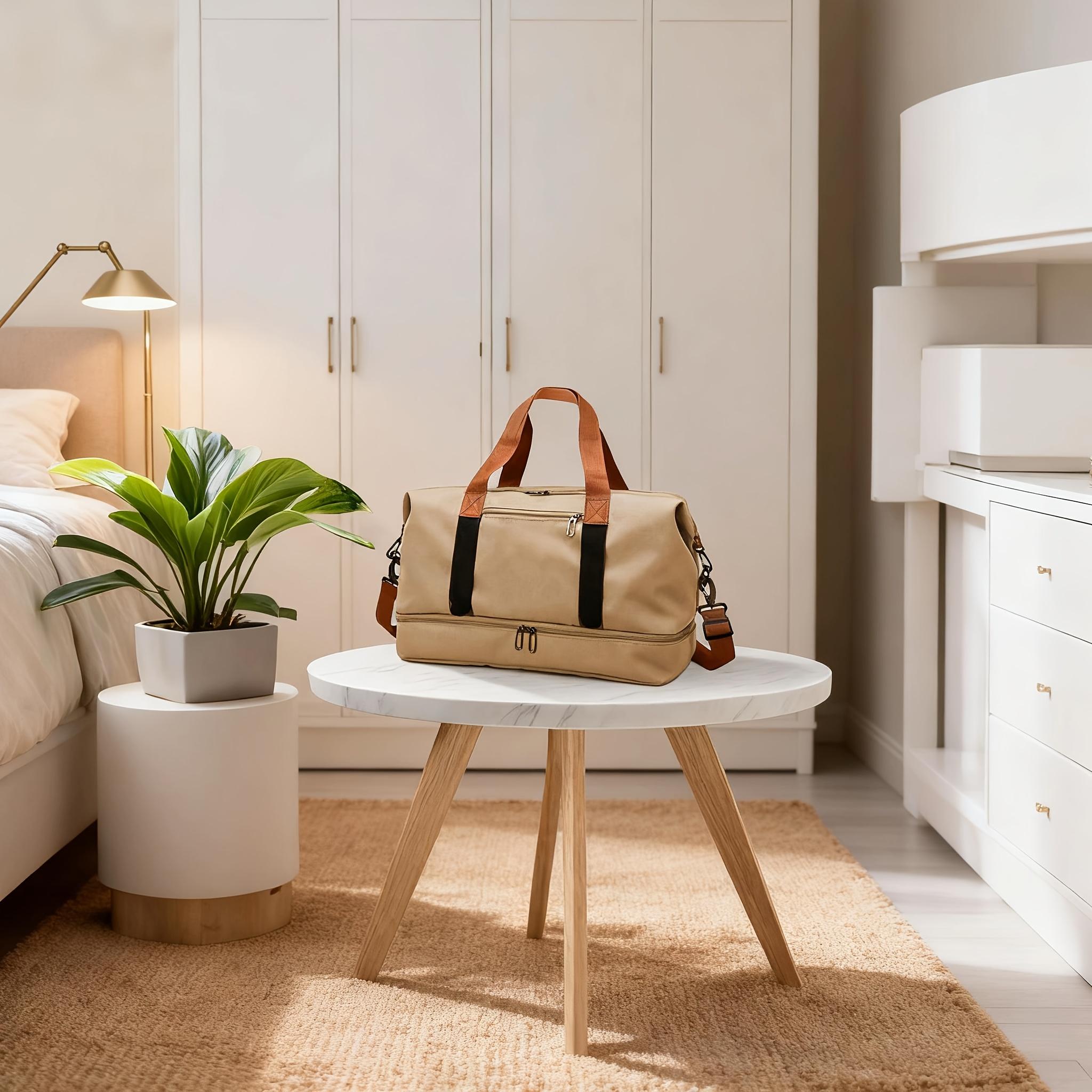 Deep Green Dry Wet Separation Fitness Bag! Lightweight & Large Capacity Travel Storage Luggage Bag Perfect for Short Trips, Business, Travel & Daily Use. Versatile Casual Shoulder Crossbody Handbag for Easy Carry