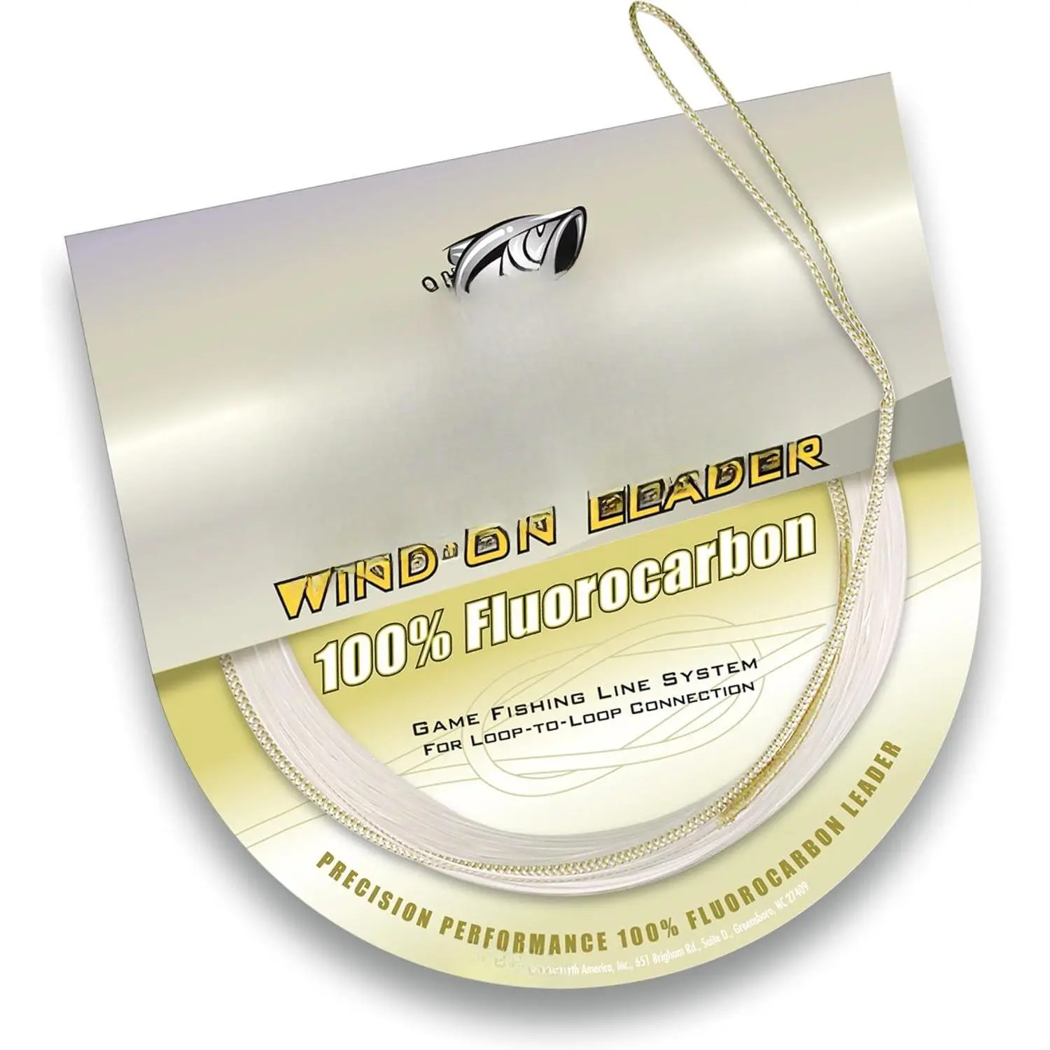 Wind-On Fluorocarbon Leader Fishing Line-33-Feet (Clear  30-Pound)