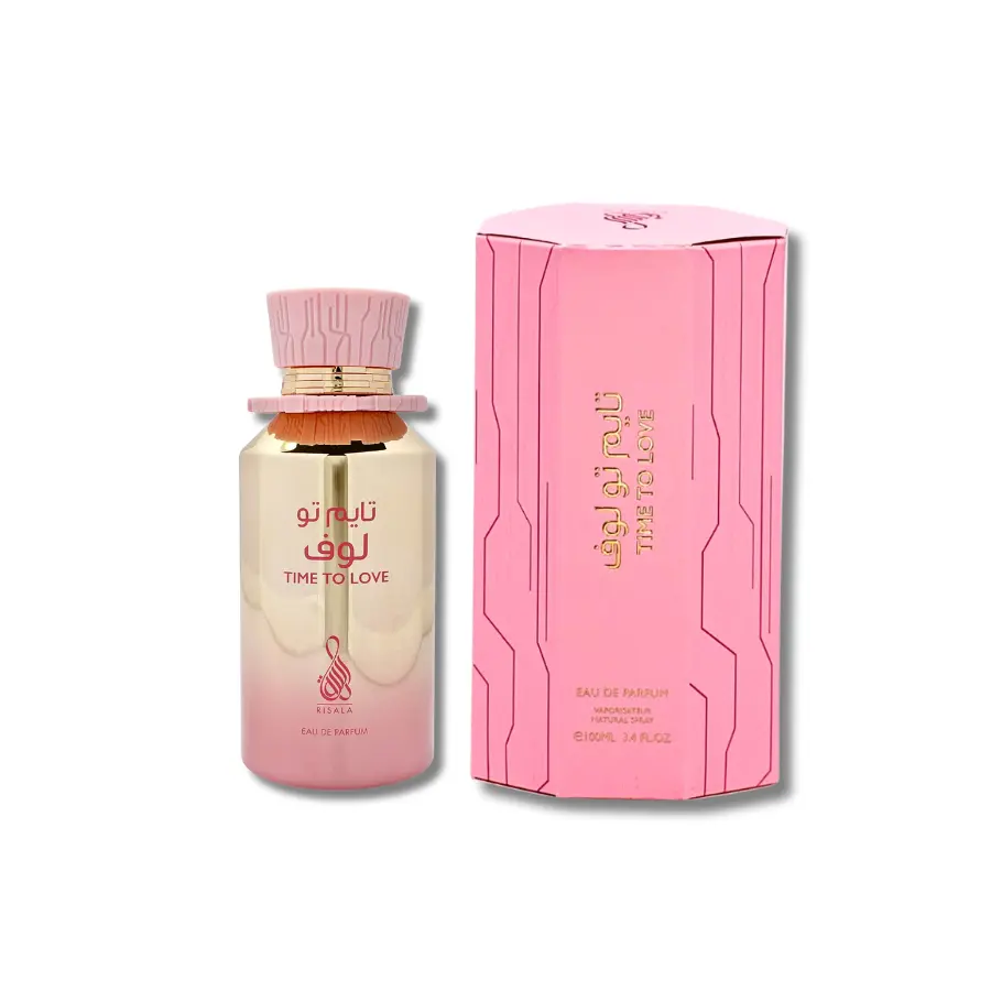 Risala Time To Love Floral EDP, Aromatic Woody Women's Fragrance with Spicy Amber & White Floral Notes, 3.4 fl oz, Aromatic Woody Fragrance, Adults, Floral Amber Scent
