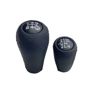 Black leather silicone gearshift lever, suitable for Land Cruiser 70 series LC70 LC76 LC79, durable automotive parts, Shift Knob