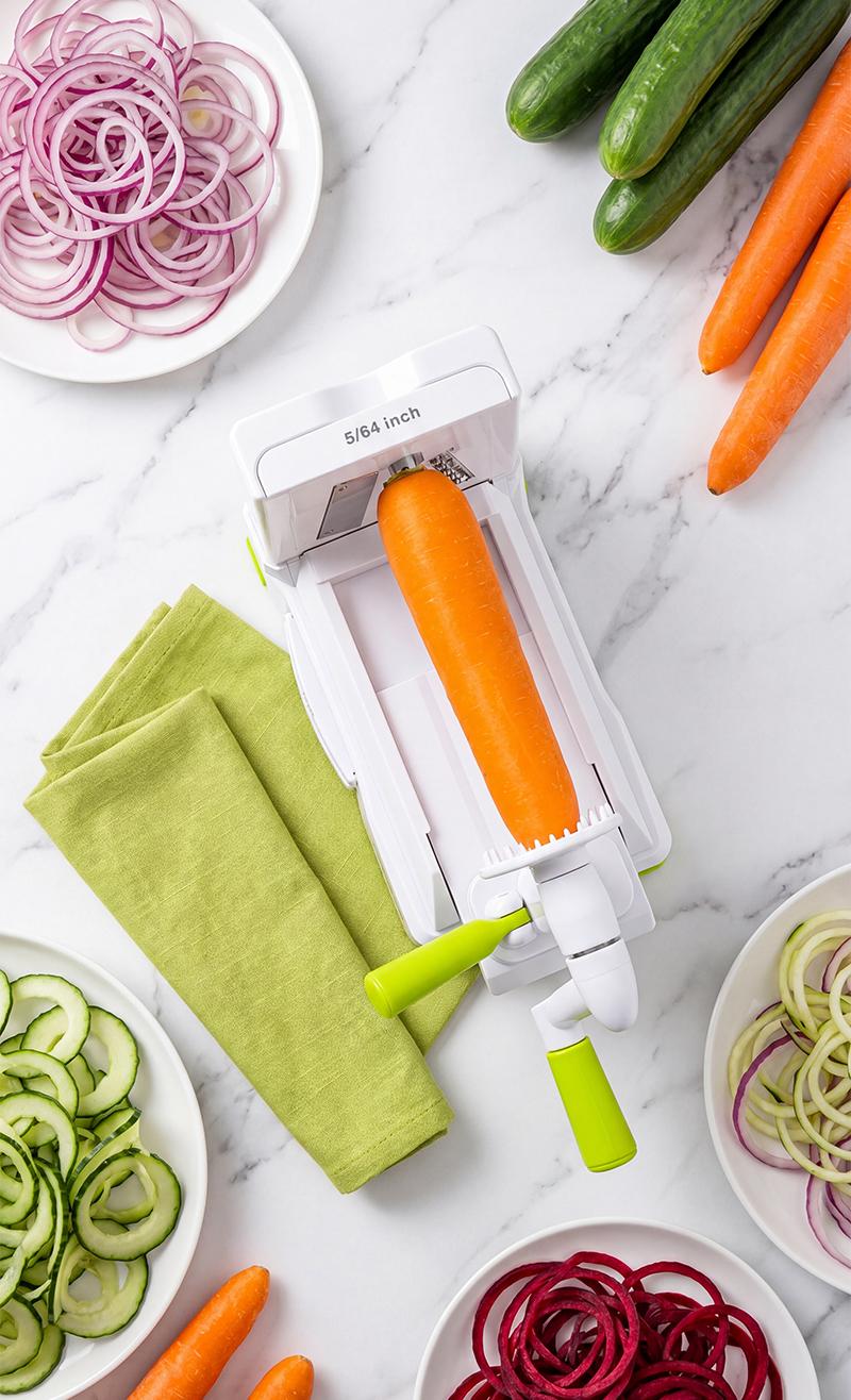 SUSTEAS Manual Vegetable Slicer Mandoline - 5 Replaceable Detachable Blades, Strong Suction Base, Smooth Hand Crank, 2/3/5/5.5mm Shreds/Wide Strips, Lightweight Durable, Safe Quick Even Cutting for Fruits, Veggies, Carrot, Cheese, Chocolate SUSTEAS Manual Vegetable Slicer Mandoline - 5 Replaceable Detachable Blades, Strong Suction Base, Smooth Hand Crank, 2/3/5/5.5mm Shreds/Wide Strips, Lightweight Durable, Safe Quick Even Cutting for Fruits, Veggies, Carrot, Cheese, Chocolate