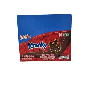 Kranky Corn Flakes with Chocolate Artificially Flavored Coating, 10 Pieces Display Box, 14.1 oz Snack
