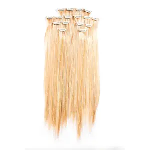 Blonde Bombshell - 22in Luxe Synthetic Full Clip-In Extension Set  with Tinsel