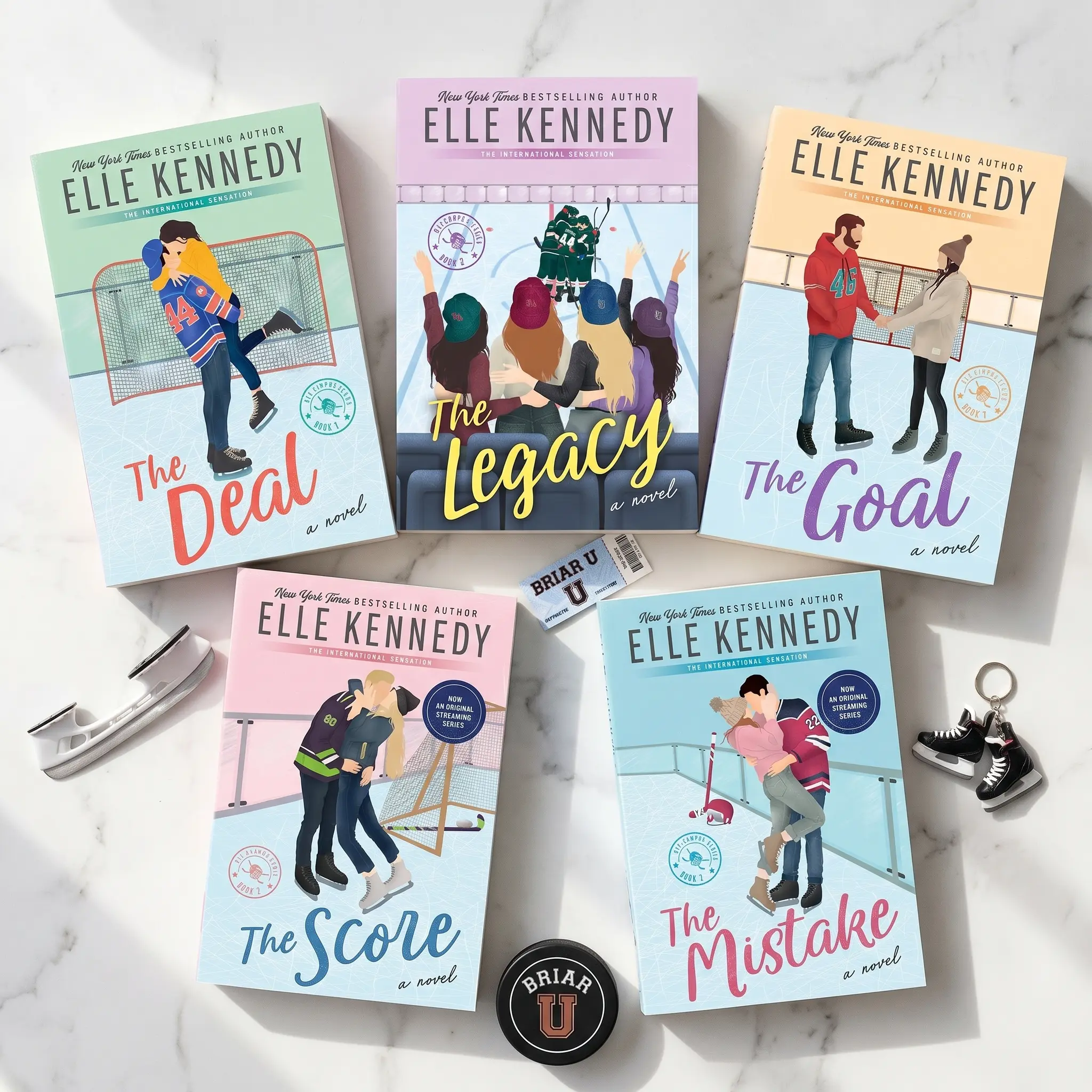 Off-Campus Complete 5-Book Bundle by Elle Kennedy - The Deal to The Legacy, College Sports Romance Literature Collection