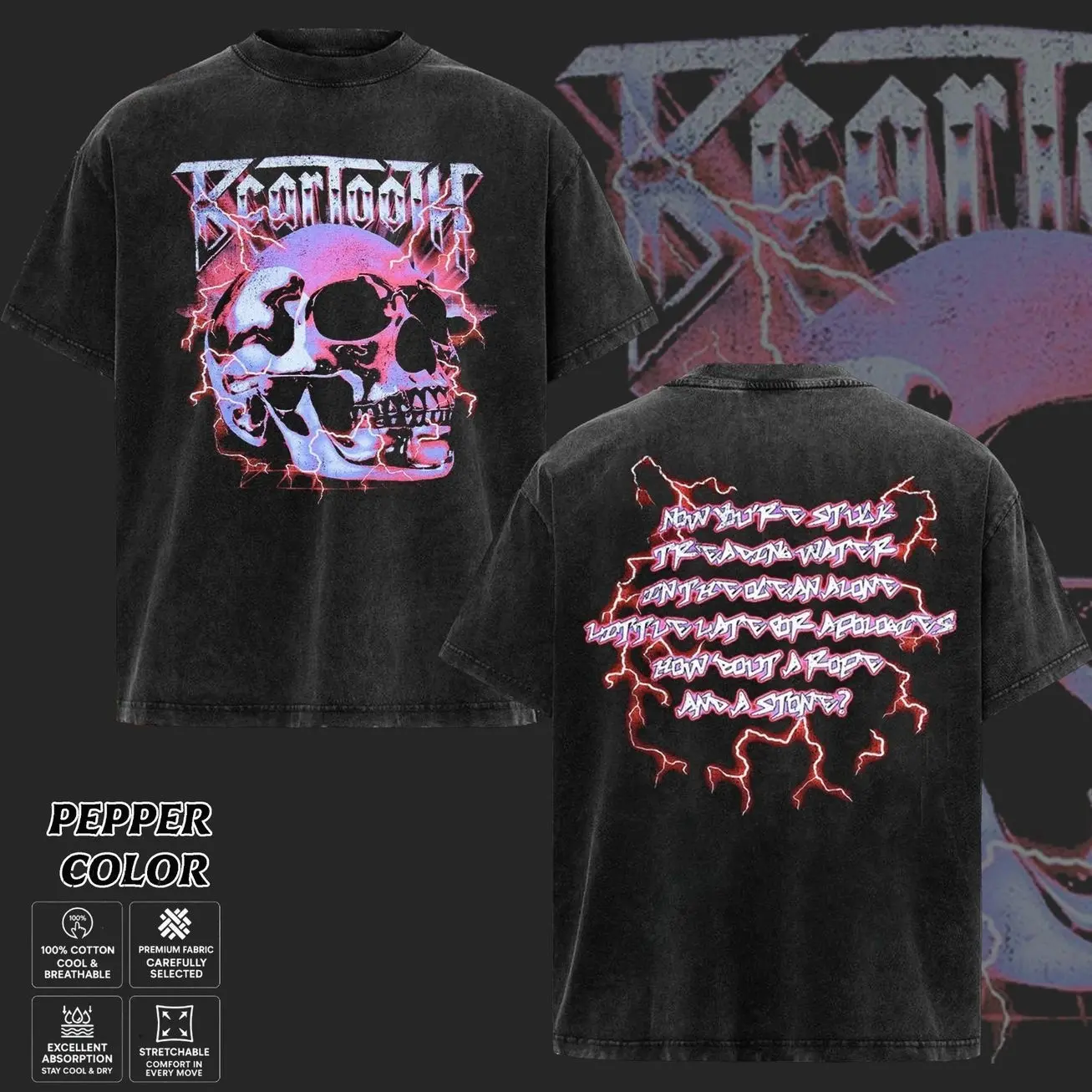 [COLLECTION] Beartooth Band T-Shirt Collection, The Band Beartooth Graphic Tee, Vintage Hardcore Metal Shirt, Dark Skull Artwork Shirts, Heavy Rock Band Merch, Gift for Metal Music Lovers, Merch for Men & Women CXJ