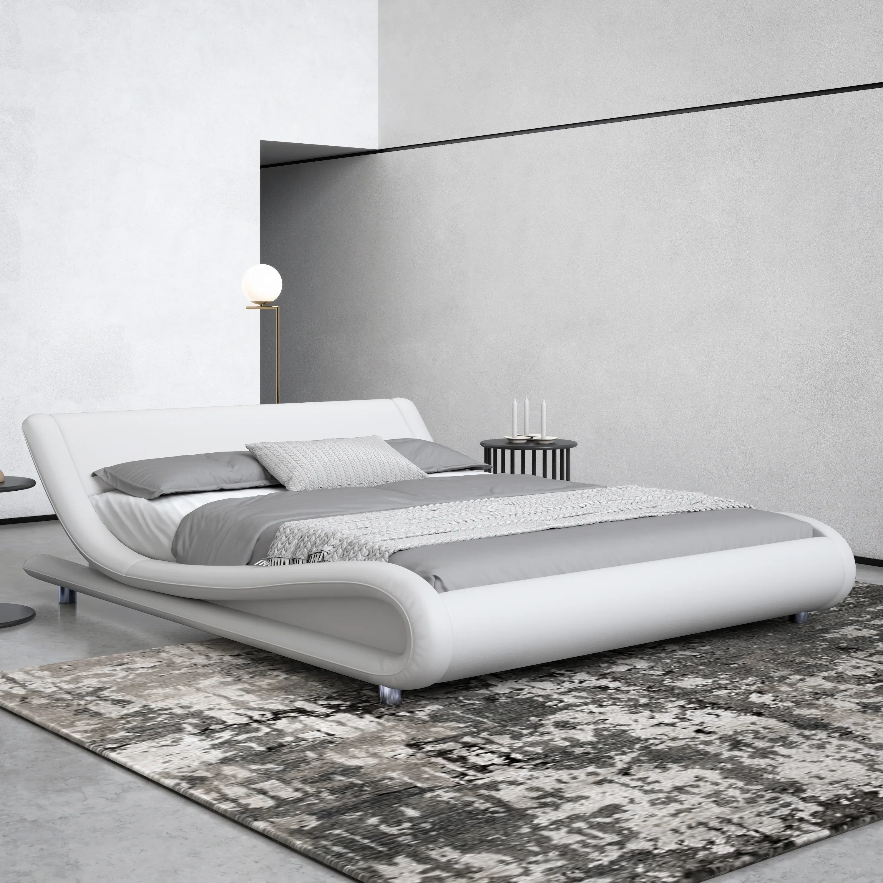 White-Faux Leather
