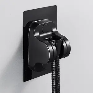 Wall Mounted Shower Head Holder, Adjustable Plastic Shower Head Bracket, Waterproof & Anti-rust Shower Equipment for Home Bathroom