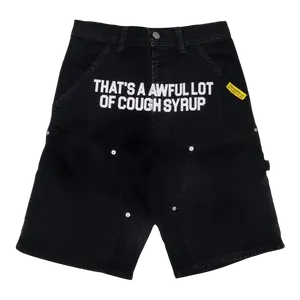 THATS AN AWFUL LOT OF COUGH SYRUP BLACK CARPENTER SHORTS