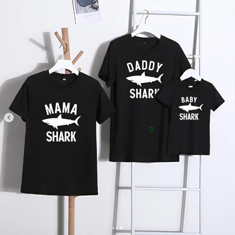 Family Matching T-Shirt, Baby Family Shark T-Shirt, Gift For Family, Gift For Mom, Gift For Dad, Top Trending