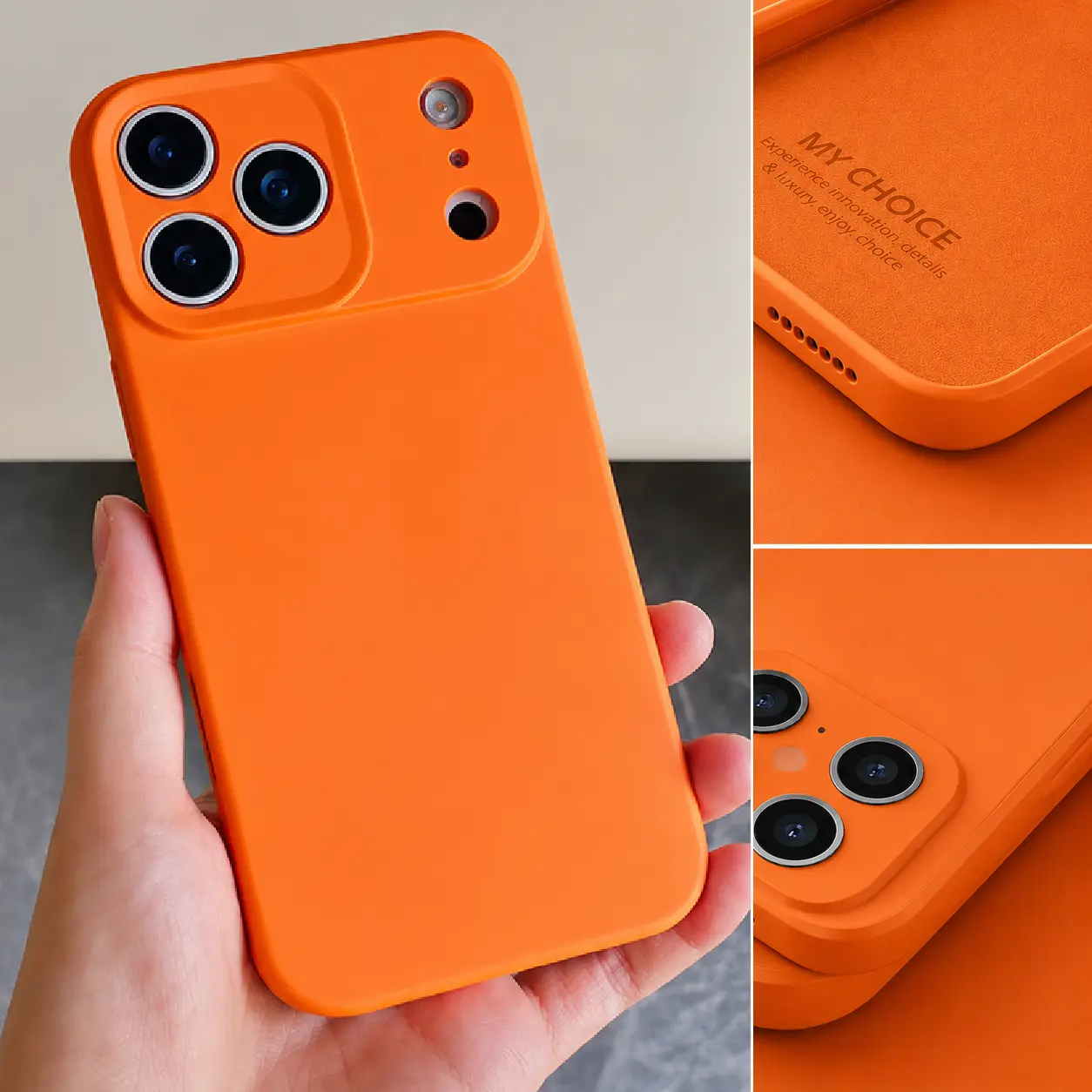 Slim Shockproof Liquid Silicone Smartphone Case - Handheld Cellphone Casing with Matte TPU Protection for iPhone 17, 16, 15, 14, 13, 12