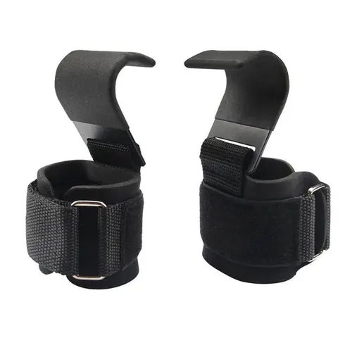 Weight Lifting Hooks, 2/4 Counts Heavy Duty Lifting Wrist Straps, Pull Ups Deadlift Straps, Weight Lifting Grips for Home Gym Fitness Accessories