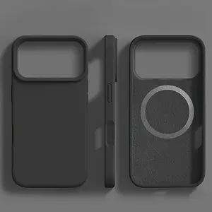 Luxury Magnetic Shockproof Protective Case for Apple iPhone 17 Pro Max 17 Pro 17 Air 17 16 16 Pro Max 16 Plus 16 15 14 13 12 11 Liquid Cases Bumper Soft Cover Phone Accessories, Magnetic Phone Case, Phone Case with Magnet