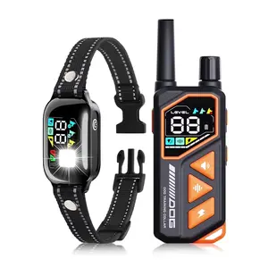 Rechargeable Waterproof Shock Collar for Dogs, 4 Training Modes & LED Indicator, for 5-110lbs Small/medium/large Breeds, Includes Clicker