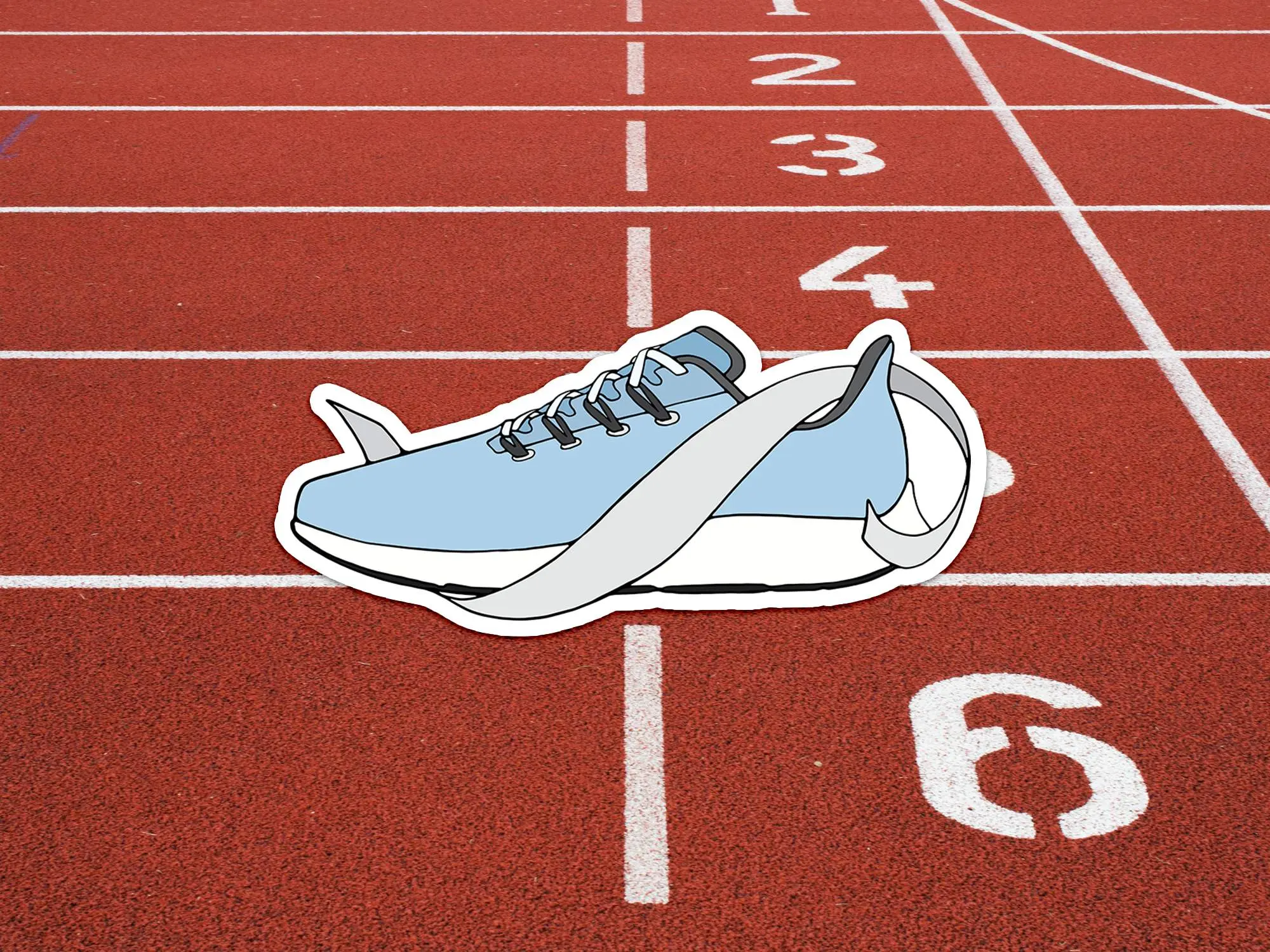 Running Shoe Sticker